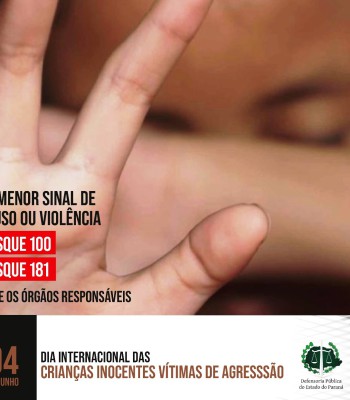 04 DE JUNHO - O DIA INTERNACIONAL DAS CRIANÇAS VÍTIMAS DE AGRESSÃO