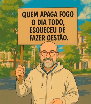 QUEM APAGA FOGO O DIA TODO, ESQUECEU DE FAZER GESTÃO