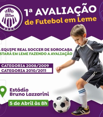 PRIMEIRA AVALIAÇÃO DE FUTEBOL EM LEME