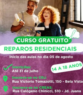 CURSO GRATUITO DE REPARO RESIDENCIAL
