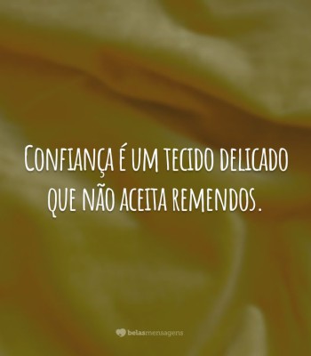 CONFIANÇA PERDIDA