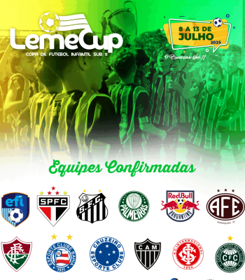 CONFIRMADAS AS EQUIPES PARTICIPANTES DA 6ª EDIÇÃO DA LEMECUP DE FUTEBOL INFANTIL