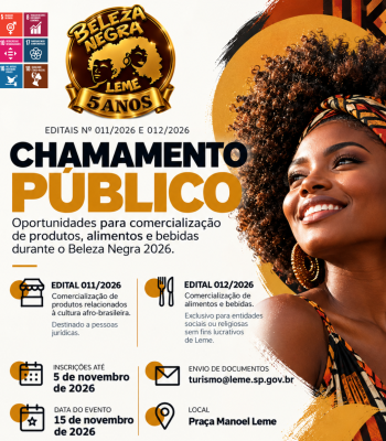 ESTÃO ABERTOS DOIS CHAMAMENTOS PÚBLICOS PARA O BELEZA NEGRA 2026
