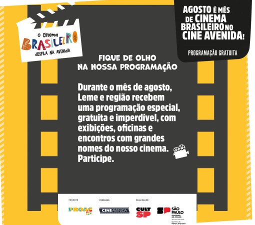 O CINEMA BRASILEIRO É DESTAQUE NA PROGRAMAÇÃO DO CINE AVENIDA}