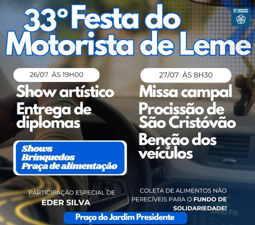 33ª FESTA DO MOTORISTA DE LEME}