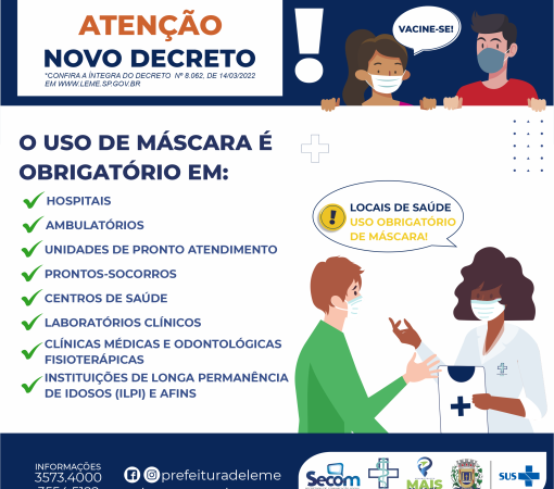 Decreto sobre o uso de máscara facial de proteção}