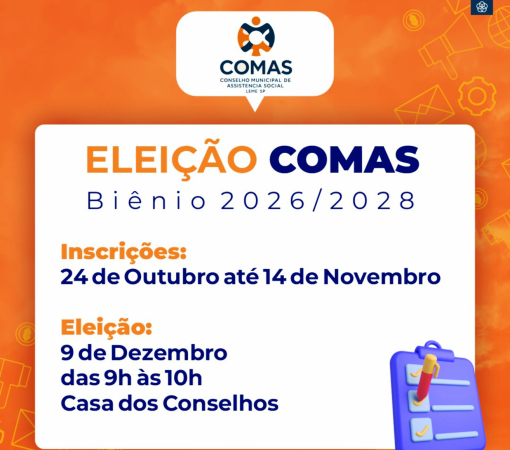 ELEIÇÃO DO COMAS – CONSELHO MUNICIPAL DE ASSISTÊNCIA SOCIAL}