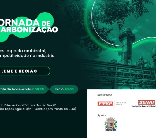 LEME É A PRIMEIRA CIDADE A RECEBER A JORNADA DE DESCARBONIZAÇÃO, NO DIA 14 DE MARÇO}