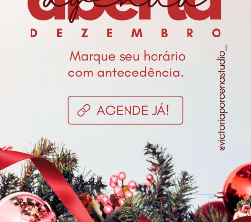 AGENDA DE DEZEMBRO ABERTA NA VICTORIA PORCENA STUDIO}