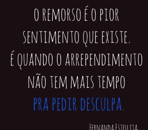 REMORSO: O PESO DA CONSCIÊNCIA}