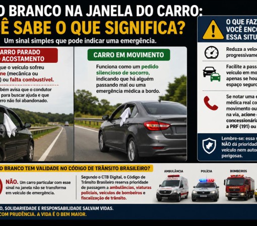 PANO BRANCO NA JANELA DO CARRO: VOCÊ SABE O QUE SIGNIFICA?}