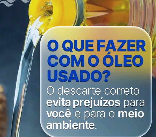 VOCÊ SABE O QUE FAZER COM O ÓLEO DE COZINHA USADO?}