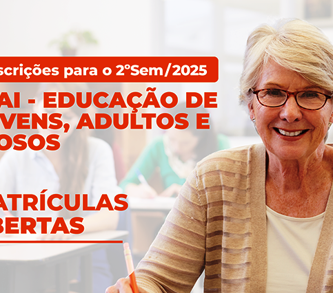 MATRÍCULAS ABERTAS PARA O 2º SEMESTRE DA EJAI – 2025}