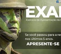 Exercício de Apresentação da Reserva do Exército Brasileiro acontece no mês de dezembro}