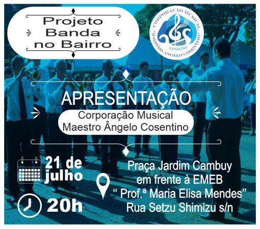 BANDA NO BAIRRO DIA 21 DE JULHO - DOMINGO}