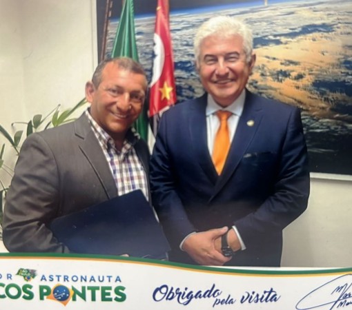 VEREADOR RICARDINHO CONQUISTA MAIS DE R$ 1 MILHÃO DE EMENDA COM O SENADOR ASTRONAUTA, MARCOS PONTES PARA INVESTIMENTOS NA SANTA CASA DE LEME}