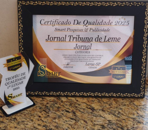 JORNAL TRIBUNA DE LEME CONQUISTA PELO 2º ANO CONSECUTIVO O CERTIFICADO DE QUALIDADE 2025}