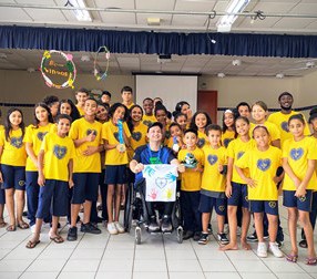 ATENDIDOS PELA LBV HOMENAGEIAM ATLETAS QUE VÃO PARA AS OLIMPÍADAS E PARALIMPÍADAS DE PARIS}