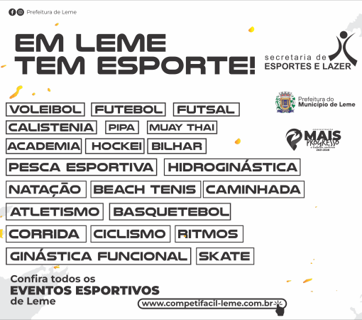ESPORTE É VIDA, PRATIQUE}