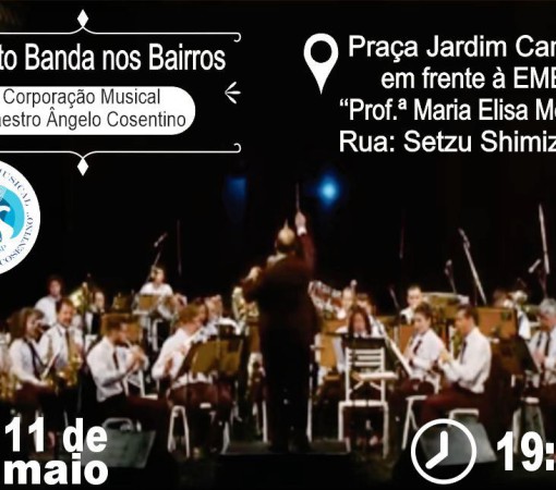 CORPORAÇÃO MUSICAL MAESTRO ÂNGELO COSENTINO HOMENAGEARÁ ÀS MAMÃES DOMINGO, 11 DE MAIO}