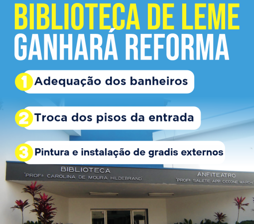 MELHORIAS NO PRÉDIO DA BIBLIOTECA MUNICIPAL}