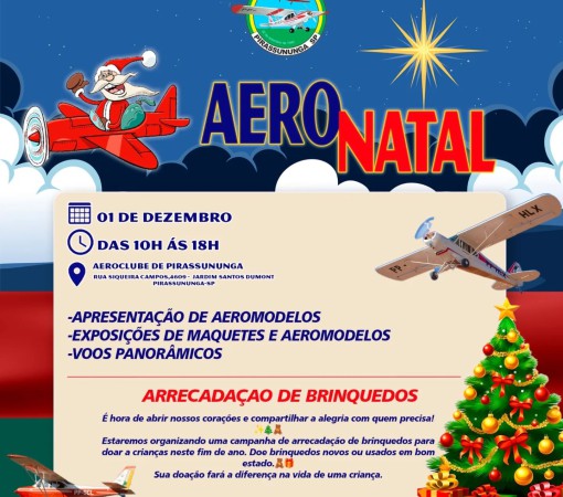 "AERO NATAL 2024” NO AEROCLUBE PIRASSUNUNGA}