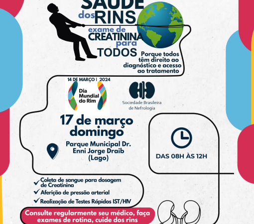 “DIA MUNDIAL DO RIM” NO LAGO MUNICIPAL}