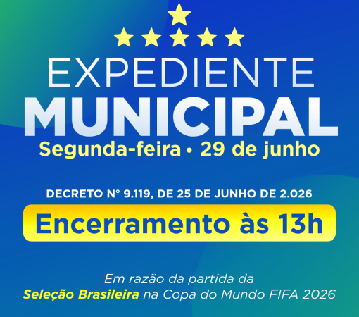 PREFEITURA ENCERRARÁ O EXPEDIENTE ÀS 13H NO DIA 29 DE JUNHO – SEGUNDA-FEIRA}
