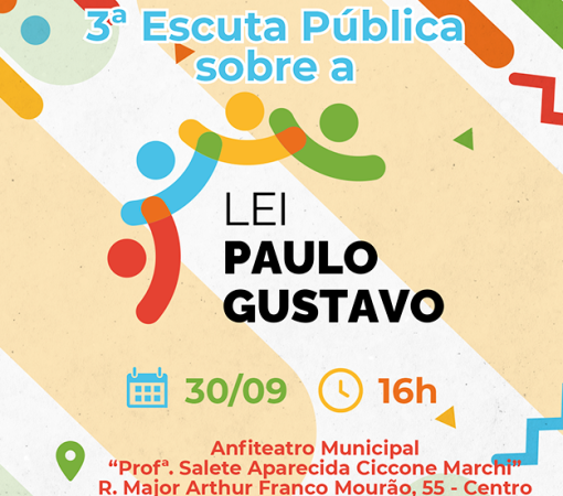 3ª “Escuta Cultural” será no dia 30 de setembro}