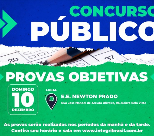 Provas objetivas para o Concurso Público da SAECIL ocorrem no domingo, 10 de novembro}