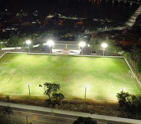 SANTA CRUZ DA CONCEIÇÃO: ESTÁDIO DE FUTEBOL GANHA ILUMINAÇÃO EM LED}