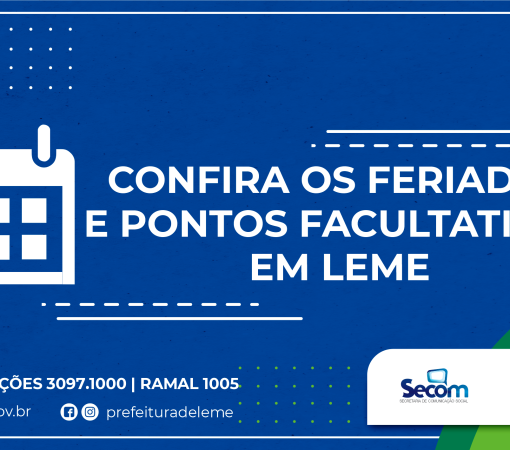 FERIADOS E PONTOS FACULTATIVOS MUNICIPAIS EM 2024}