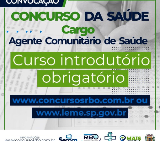 Prefeitura realiza convocação para curso introdutório de formação inicial e continuada}