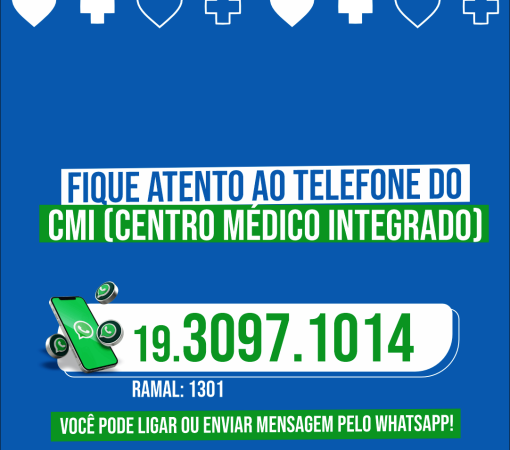TELEFONES DE ATENDIMENTO CMI - CENTRO MÉDICO INTEGRADO}