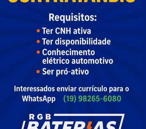 RGB BATERIAS ESTÁ CONTRATANDO}