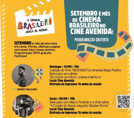 O CINEMA BRASILEIRO CONTINUA SENDO DESTAQUE NA PROGRAMAÇÃO DO CINE AVENIDA EM SETEMBRO}