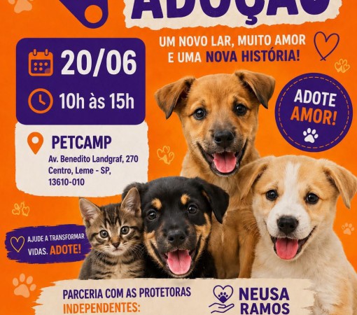 FEIRA DE ADOÇÃO RESPONSÁVEL: ENCONTRE SEU NOVO MELHOR AMIGO}