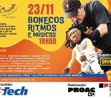 TS TECH E PROAC-ICMS APRESENTAM O PROJETO “CIRCULANDO COM BONECOS” 4ª EDIÇÃO}