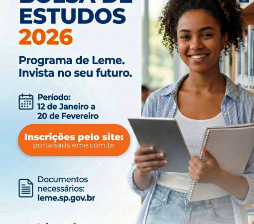 SADS INFORMA SOBRE INSCRIÇÕES PARA O PROGRAMA BOLSAS DE ESTUDOS 2026}