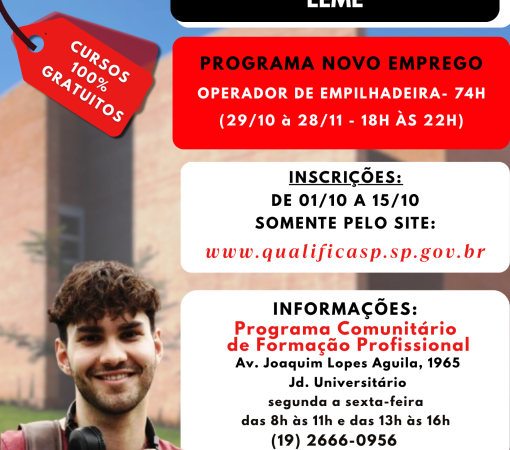 INSCRIÇÕES PARA CURSO DE OPERADOR DE EMPILHADEIRA GRATUITO}