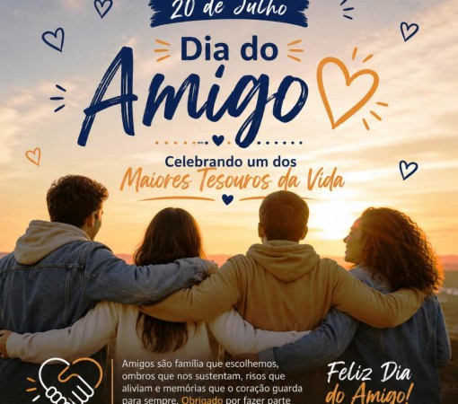 DIA DO AMIGO - CELEBRANDO UM DOS MAIORES TESOUROS DA VIDA}