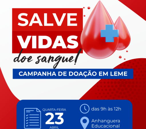SEGUNDA ETAPA DO CALENDÁRIO DE DOAÇÃO DE SANGUE SERÁ NO DIA 23 DE ABRIL}