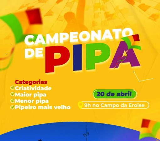 CAMPEONATO DE PIPA & PAU DE SEBO - ESPECIAL DE PÁSCOA – 20 DE ABRIL}