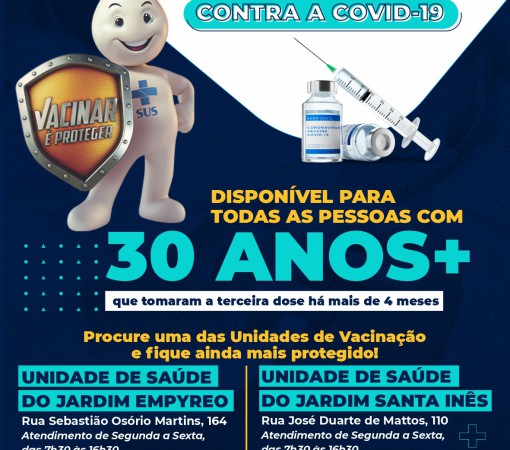 FIQUE ATENTO - A PARTIR DE SEGUNDA-FEIRA, DIA 18 DE JULHO - 30 ANOS OU MAIS}