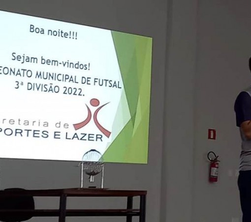 Congresso Técnico do Campeonato Municipal de Futsal da Segunda e Terceira Divisão e dos Veteranos}