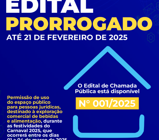 CHAMADA PÚBLICA 001/2025 – PRAZO PRORROGADO}