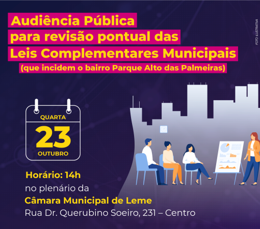 AUDIÊNCIA PÚBLICA NO DIA 23 DE OUTUBRO}