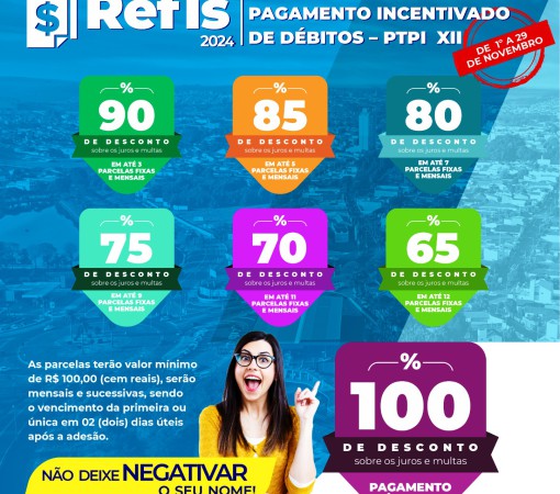 REFIS MUNICIPAL - PROGRAMA TEMPORÁRIO DE PAGAMENTO INCENTIVADO DE DÉBITOS– PTPI XII}