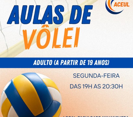 INÍCIO DAS AULAS DE VÔLEI ADULTO NA ACEUL}