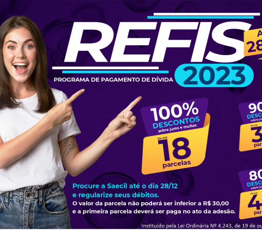 População tem até o dia 28 de dezembro para regularizar seus débitos com a SAECIL com descontos de até 100% nos juros e multas}